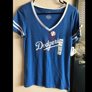 LA Dodgers V Neck Top